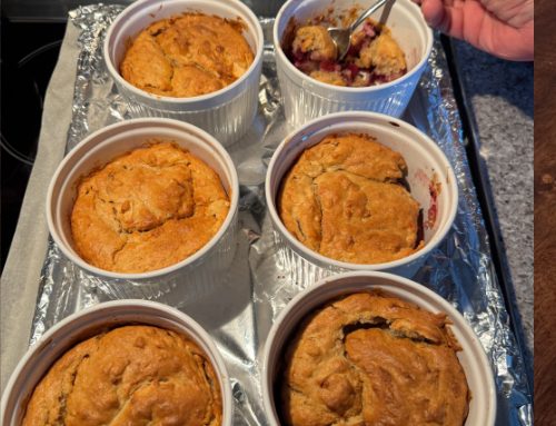 Apple Blackberry Pudding